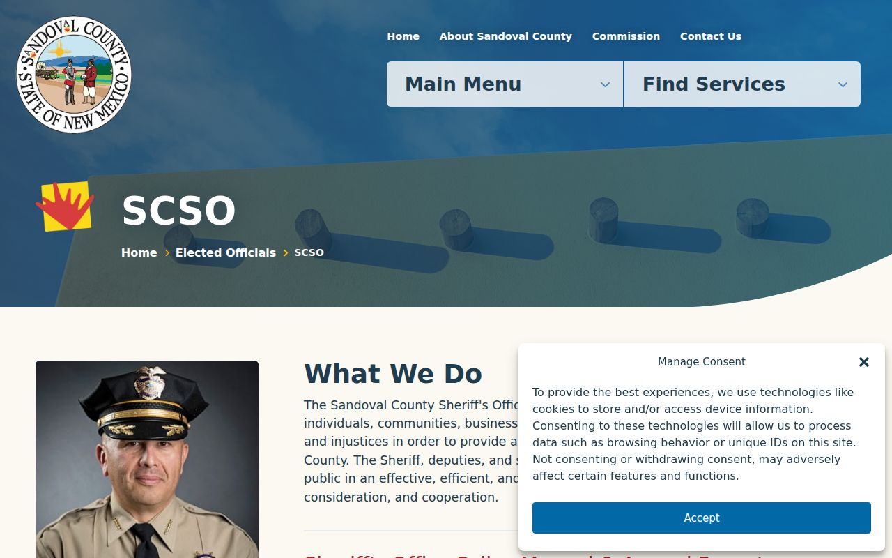 Sandoval County Sheriff operations related to warrant records